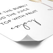 ステラモモザバーベビーシャワーサイン ポスター (角)