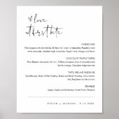 ステラララブアットファーストバイトデザートサイン ポスター (正面)