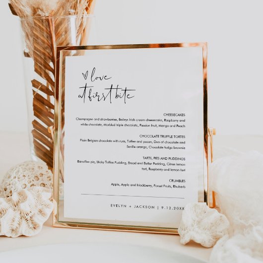 ステラララブアットファーストバイトデザートサイン ポスター