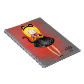 ステラランアーツカワイガールハロウィーンキャット ノートブック (右側)