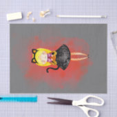 ステラランアーツカワイガールハロウィーンキャット 薄葉紙 (クラフト)