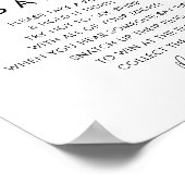 ステラリングや輪ゲームブライダルシャワー標識 ポスター (角)