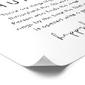 ステラリングや輪狩りゲームブライダルシャワー標識 ポスター (角)