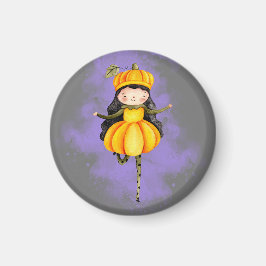 ステラルの芸術 ポンプキン ハロウィン かわいい女の子 マグネット