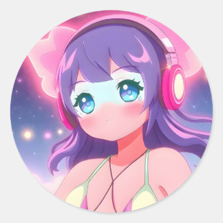 ステラルグルーブあゆみラウンドステッカー#01 ラウンドシール