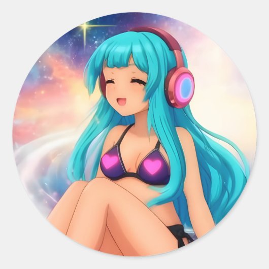 ステラルグルーヴ水崎ステッカー#01 ラウンドシール (正面)