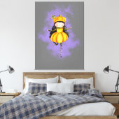 ステラルナートカボンプキンハロウィンカワイガール キャンバスプリント (インサイチュ (寝室))