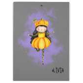 ステラルナートカワイガールハロウィーンパンプキン クリップボード (裏面)