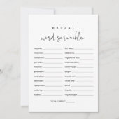 ステラワードスクランブルブライダルシャワーゲームカード 招待状 (正面)