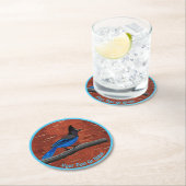 ステラーズジェイオンインナー樺の木樹皮 ラウンドペーパーコースター (インサイチュ)