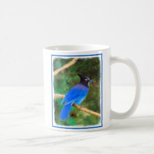 ステラーズジェイ絵画ズ – Bird Artオリジナル コーヒーマグカップ