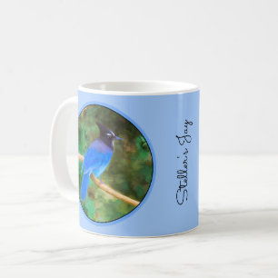 ステラーズジェイ絵画ズ – Bird Artオリジナル コーヒーマグカップ