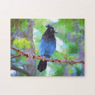 ステラーズジェイ絵画ズ – Bird Artオリジナル ジグソーパズル