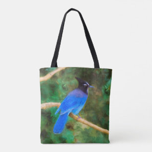 ステラーズジェイ絵画ズ – Bird Artオリジナル トートバッグ
