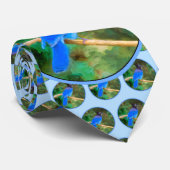 ステラーズジェイ絵画ズ – Bird Artオリジナル ネクタイ (ロール)