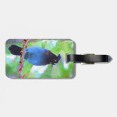 ステラーズジェイ絵画ズ – Bird Artオリジナル ラゲッジタグ (裏面横)
