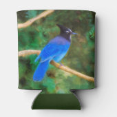 ステラーズジェイ絵画ズ – Bird Artオリジナル 缶クーラー (裏面)