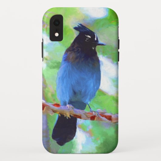 ステラーズジェイ絵画ズ – Bird Artオリジナル Case-Mate iPhoneケース (裏面)
