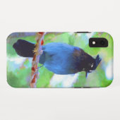 ステラーズジェイ絵画ズ – Bird Artオリジナル Case-Mate iPhoneケース (裏面(横))