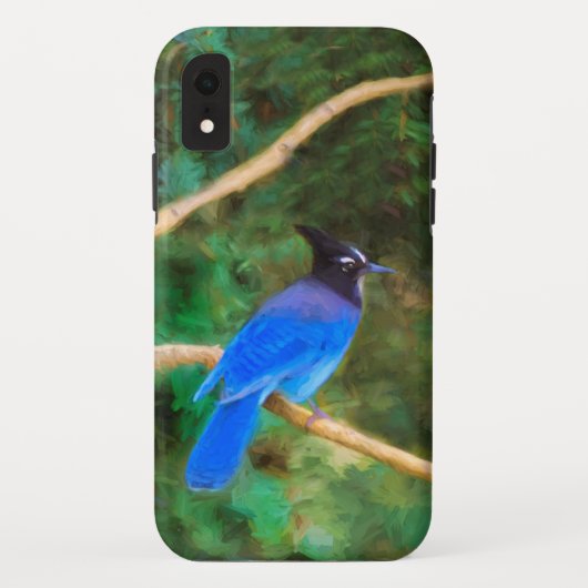 ステラーズジェイ絵画ズ – Bird Artオリジナル Case-Mate iPhoneケース (裏面)