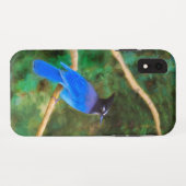 ステラーズジェイ絵画ズ – Bird Artオリジナル Case-Mate iPhoneケース (裏面(横))