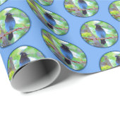 ステラーズ·ジェイズ絵画·オリジナル·バード·アート ラッピングペーパー (ロールコーナー)