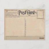 ステラートスタージオン&ガールアンティークはがき ポストカード (裏面)