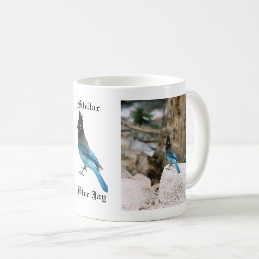 ステラーブルージェイのマグカップ コーヒーマグカップ (正面右)