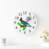 ステラーブルージェイモノグラム ラージ壁時計 (ホーム)