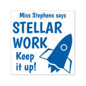 ステラ保ワークItアップカスタム先生賞賛 セルフインキングスタンプ (デザイン)