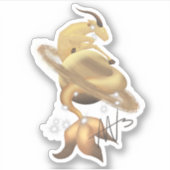 ステラ山羊座サターン〔占星術の〕十二宮図 シール (正面)