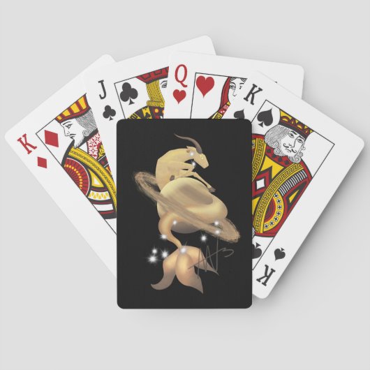 ステラ山羊座サターン〔占星術の〕十二宮図 トランプ (裏面)