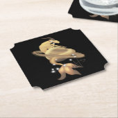 ステラ山羊座サターン〔占星術の〕十二宮図 ペーパーコースター (アングル)