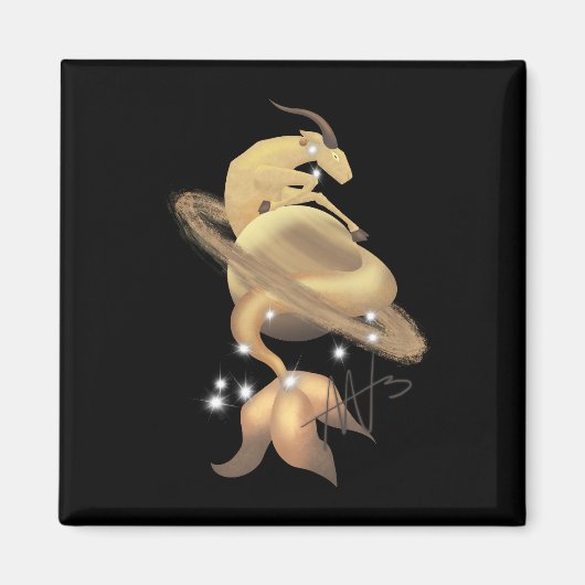 ステラ山羊座サターン〔占星術の〕十二宮図 マグネット (正面)