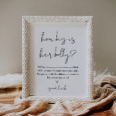 ステラ彼女の腹の赤ちゃんシャワーのゲームの大きさ ポスター