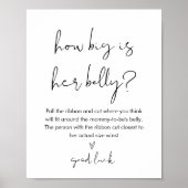 ステラ彼女の腹の赤ちゃんシャワーのゲームの大きさ ポスター (正面)