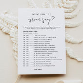 ステラ新郎は何と言ったかブライダルゲームカード 招待状