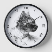 ステラ素晴らしザグレーキャットワンネ素晴らしリン 壁時計 (正面)
