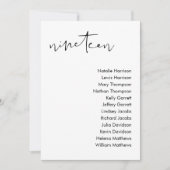 ステラ結婚のシーティングカード – テーブル19 招待状 (正面)