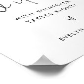 ステラ結婚のドリンク・グラスの好意サイン ポスター (角)