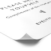 ステラ結婚のメンズバスルームのバスケットグッズの看板 ポスター (角)