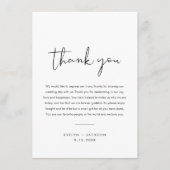 ステラ結婚の感謝状ナプキンノートカード エンクロージャーカード (正面)
