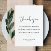 ステラ結婚の感謝状ナプキンノートカード エンクロージャーカード