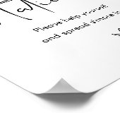 ステラ結婚のSモーレスステーションサイン ポスター (角)