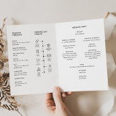 ステラ結婚式 プログラム折り畳みカード サンキューカード