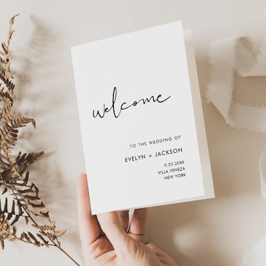 ステラ結婚式 プログラム折り畳みカード サンキューカード