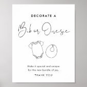 ステラ飾よだれかけとベビー衣装ボディスーツの看板 ポスター (正面)