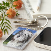 ステラ イングリッシュ シープ ドッグ キーホルダー (正面右)