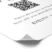 ステラ　シェアザラブ　ウェディングフォト　ＱＲコード ポスター (角)