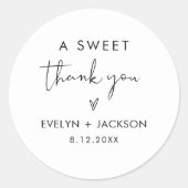 ステラ スイート サンクス ユー フェイバー 1.5インチ (20枚セット) ラウンドシール (正面)